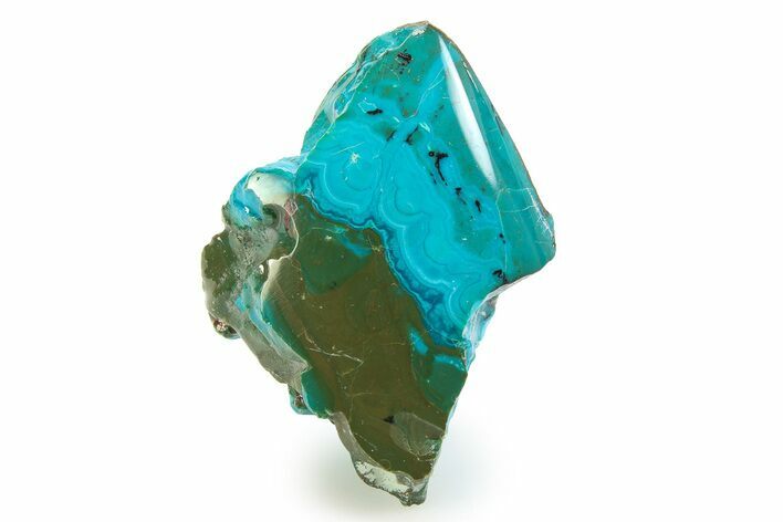 Polished Atacama Blue Opal (Chrysocolla & Opal) - Chile #352126